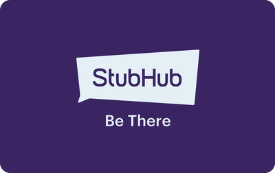 StubHub gift card
