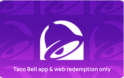 Taco Bell gift card